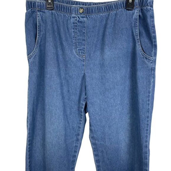 Kim Rogers Women Denim Pull On Elastic Waistband Jeans Size 16WS - Picture 5 of 6